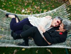 Gay marriage ceremonies in CT and MA